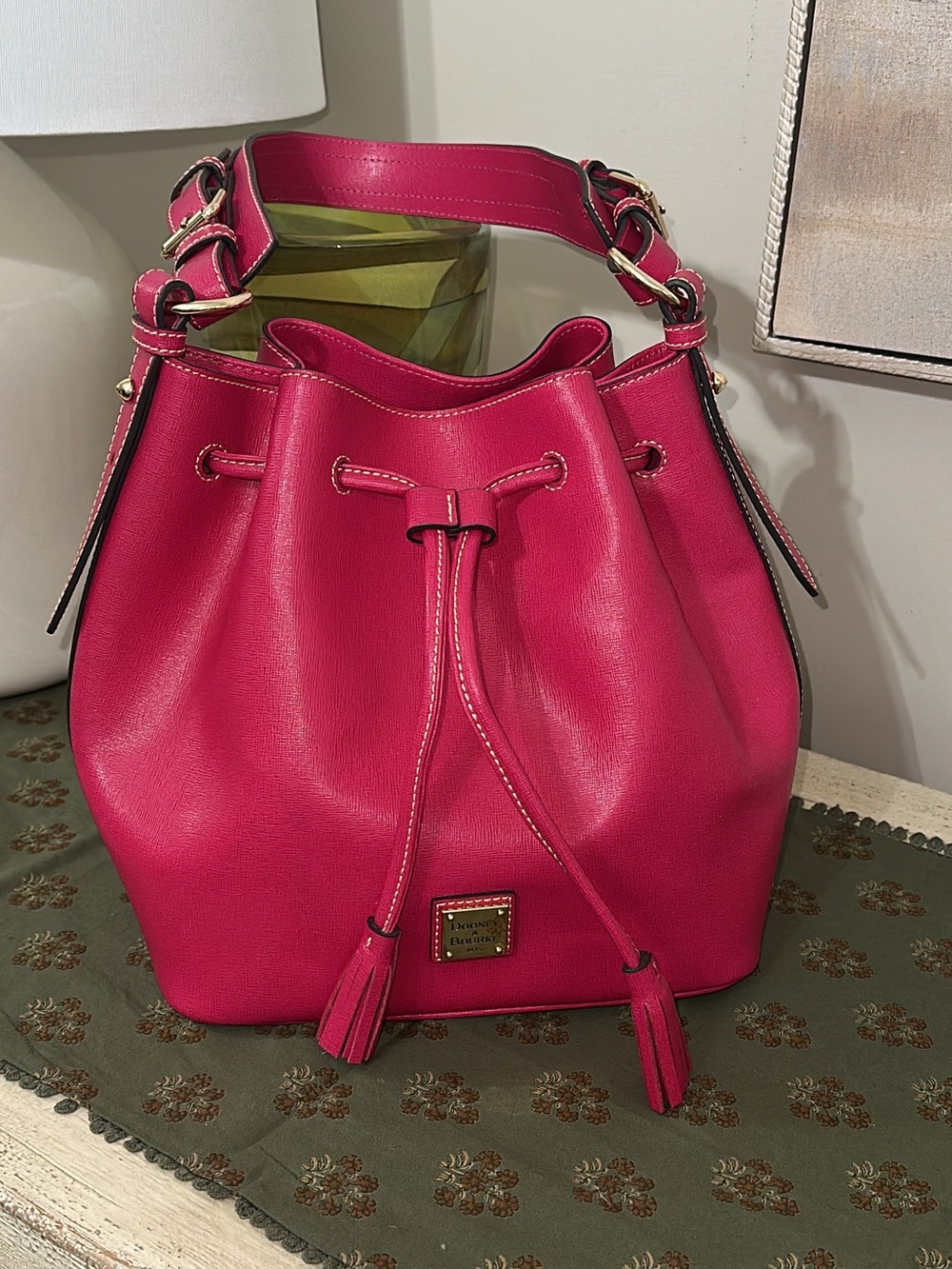 Rooney and Bourke saffiano Leather drawstring bag excellent condition ( bags)
